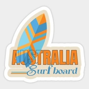 Australia surf board Sticker